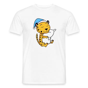 Guépard - T-shirt homme - blanc - Devant - AI Model Male 178 dark (178cm)