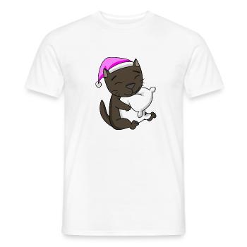 Katze Katzenrasse Havana - Männer T-Shirt - Weiß - Vorne - AI Model Male 178 dark (178cm)