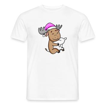 orignal doux avec oreiller et bonnet de couchage - T-shirt homme - blanc - Devant - AI Model Male 178 dark (178cm)