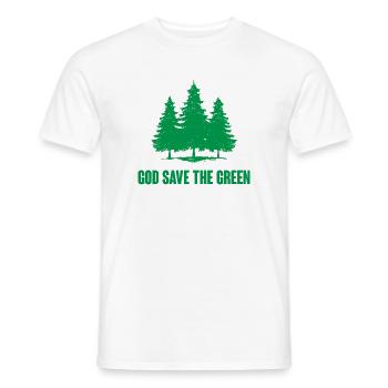 Gott schütze das Grün - Männer T-Shirt - Weiß - Vorne - AI Model Male 178 dark (178cm)