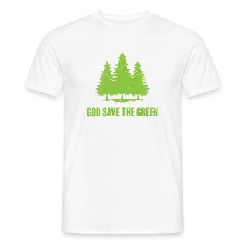 Gott schütze das Grün - Männer T-Shirt - Weiß - Vorne - AI Model Male 178 dark (178cm)