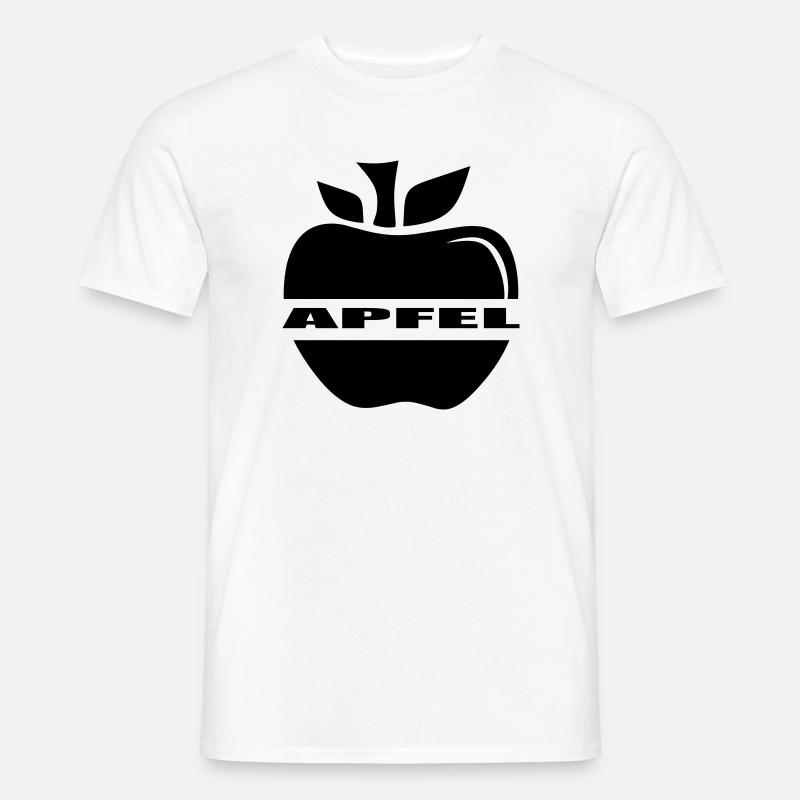 Apfel einfach ein Apfel - Männer T-Shirt - Weiß