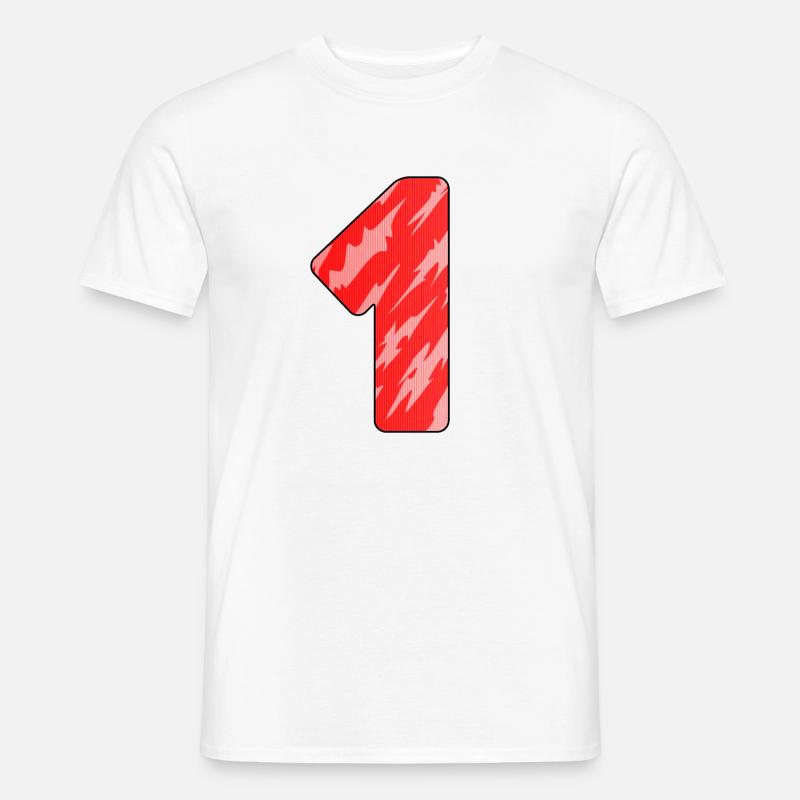 1 - Männer T-Shirt - Weiß