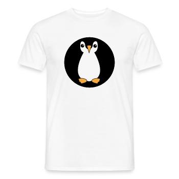 Penguin Animal Antarctica Bird Zoo Pôle Sud - T-shirt homme - blanc - Devant - AI Model Male 178 dark (178cm)