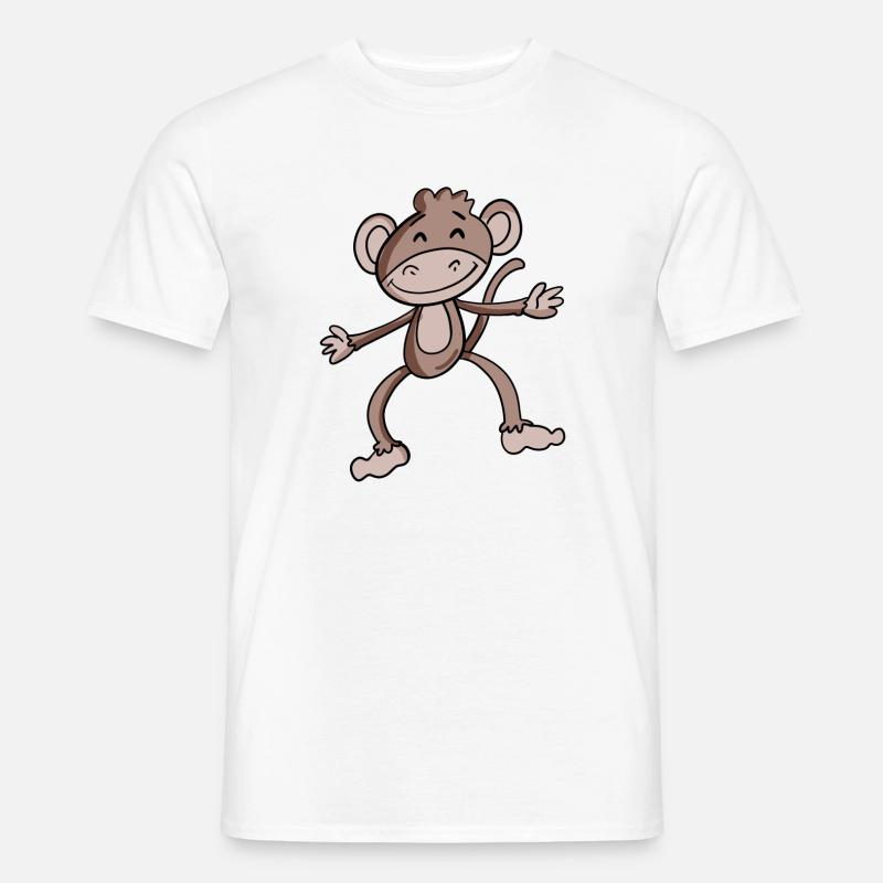 Cute monkey - Men’s T-shirt - white