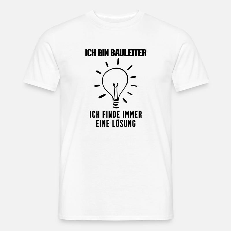 Bauleiter - Männer T-Shirt - Weiß