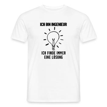 Ingenieur - Männer T-Shirt - Weiß - Vorne - AI Model Male 178 dark (178cm)