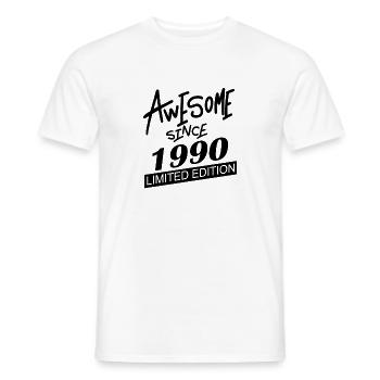 Fantastic since 1990 - born in 1990 - Men's T-Shirt - white - Front - AI Model Male 178 dark (178cm)