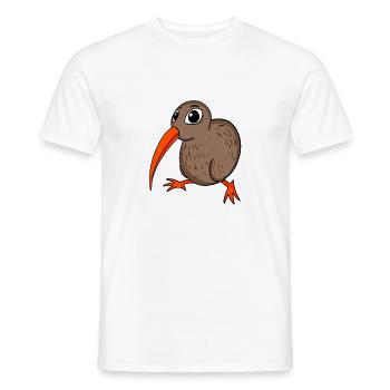 Kiwi Kiwis Vogel Geschenk - Männer T-Shirt - Weiß - Vorne - AI Model Male 178 dark (178cm)