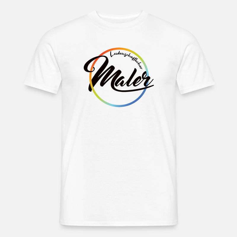 Leidenschaftlicher Maler - Männer T-Shirt - Weiß