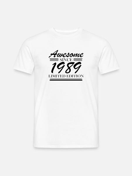 1989 - Jahrgang 1989 - Männer T-Shirt - Weiß