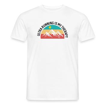 Ultra Running ist meine Therapie - Männer T-Shirt - Weiß - Vorne - AI Model Male 178 dark (178cm)