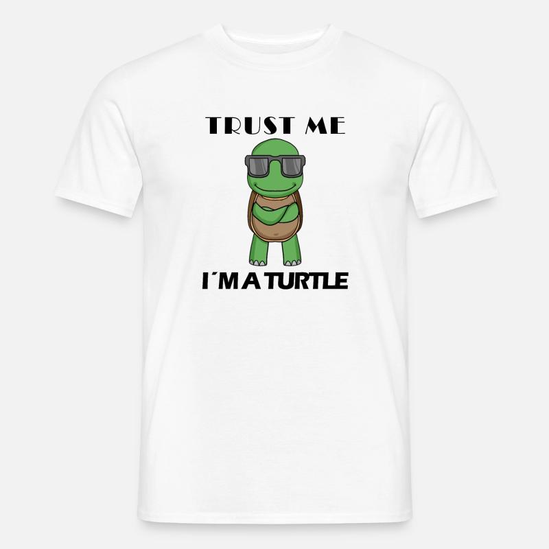 coole Schildkröte - Männer T-Shirt - Weiß