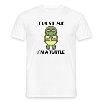 Tortue - T-shirt homme - blanc - Devant - AI Model Male 178 dark (178cm)