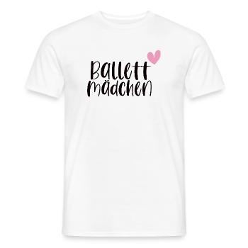 Ballett Mädchen Ballerina Balletttänzerin Geschenk - Männer T-Shirt - Weiß - Vorne - AI Model Male 178 dark (178cm)