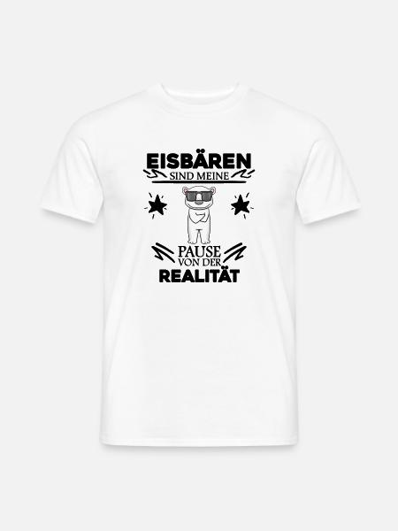 Eisbär Polarbär Bär - Männer T-Shirt - Weiß