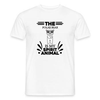 Ours polaire Ours polaire Ours polaire - T-shirt homme - blanc - Devant - AI Model Male 178 dark (178cm)