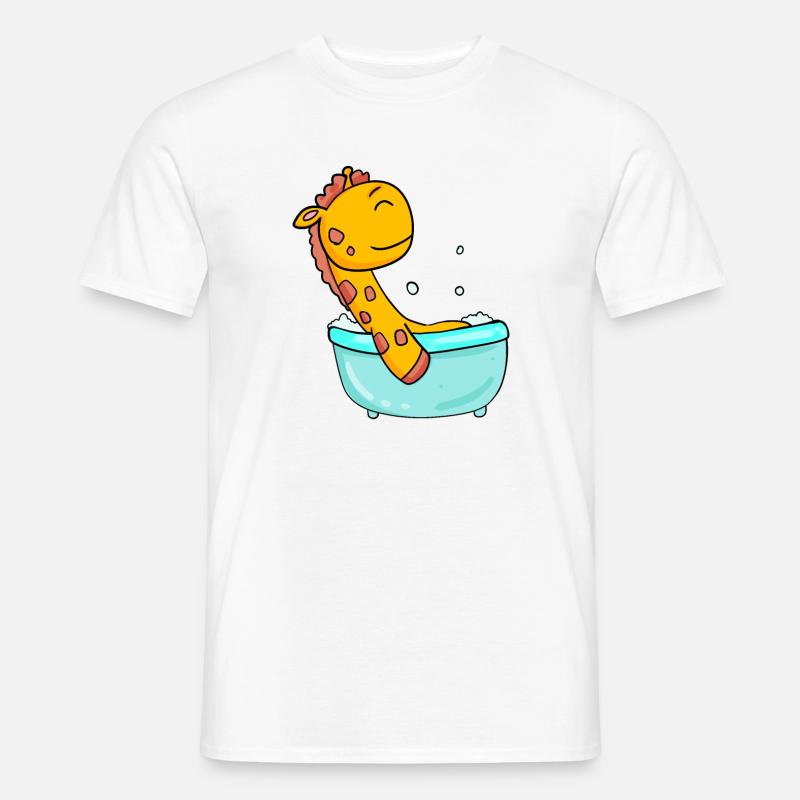 Giraffe - Männer T-Shirt - Weiß