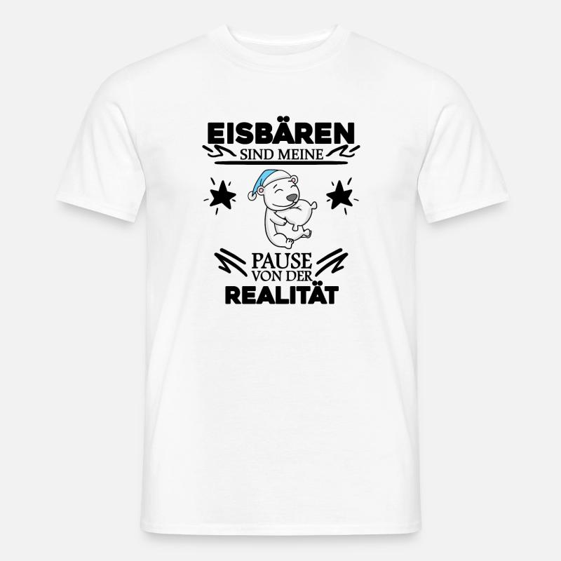 Eisbär - Männer T-Shirt - Weiß