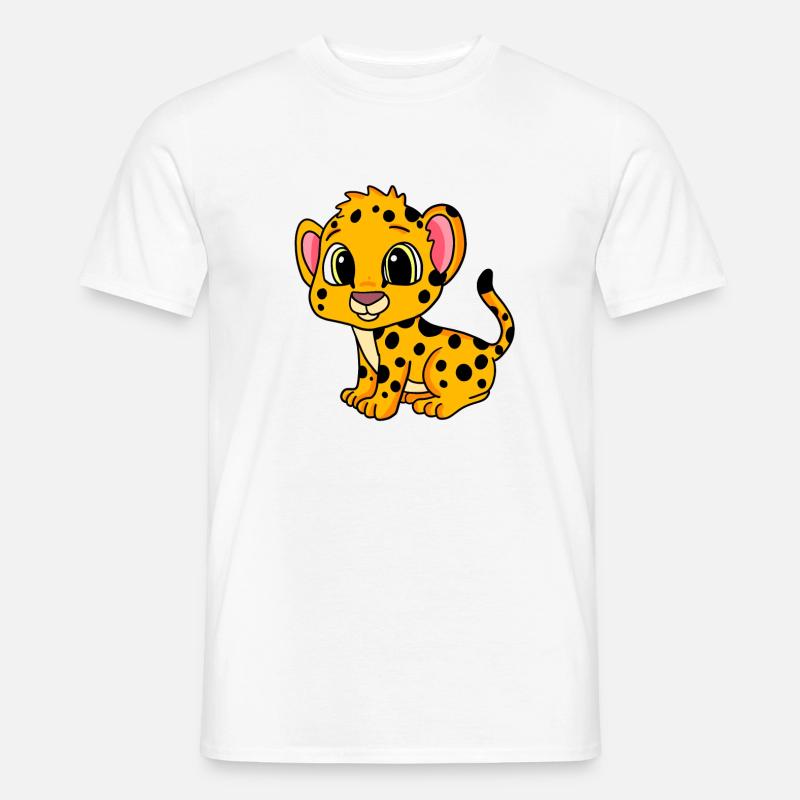 Gepard - Männer T-Shirt - Weiß