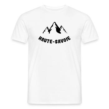 Haute Savoie Montagne Noir - T-shirt homme - blanc - Devant - AI Model Male 178 dark (178cm)