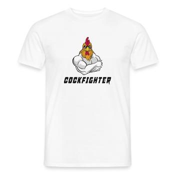 Conception du cockfighter - T-shirt homme - blanc - Devant - AI Model Male 178 dark (178cm)