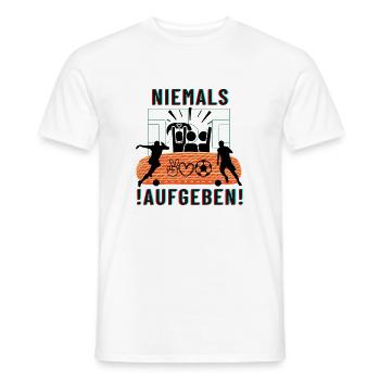 ! Niemals Aufgeben ! ART - Männer T-Shirt - Weiß - Vorne - AI Model Male 178 dark (178cm)