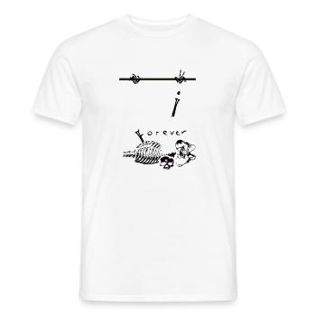 Calisthenics - Men's T-Shirt - white - Front - AI Model Male 178 dark (178cm)