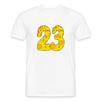 23 Jahre alt - 23. Geburtstag Geschenk - 1923 - Männer T-Shirt - Weiß - Vorne - AI Model Male 178 dark (178cm)