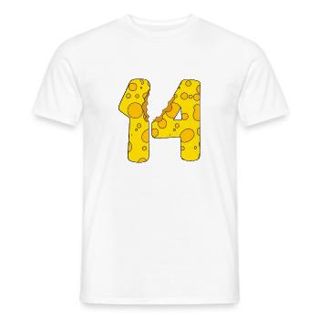 14 Jahre alt Käse - 14. Geburtstag Geschenk - Männer T-Shirt - Weiß - Vorne - AI Model Male 178 dark (178cm)
