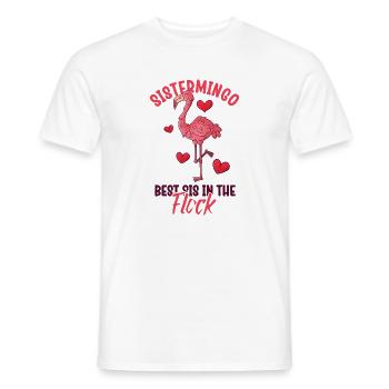 Best Sis In The Flock Sistermingo - Männer T-Shirt - Weiß - Vorne - AI Model Male 178 dark (178cm)