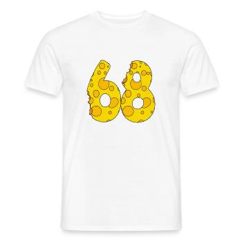 68 Jahre alt - 68. Geburtstag Geschenk - 1968 - Männer T-Shirt - Weiß - Vorne - AI Model Male 178 dark (178cm)