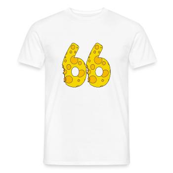 66 years old - 66th birthday gift - 1966 - Men's T-Shirt - white - Front - AI Model Male 178 dark (178cm)