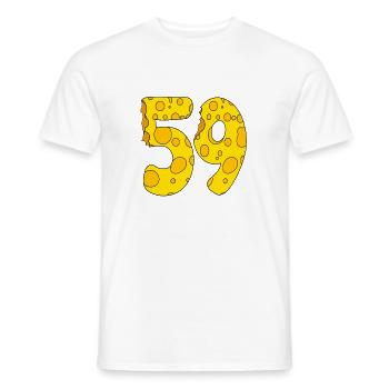 59 Jahre alt - 59. Geburtstag Geschenk - 1959 - Männer T-Shirt - Weiß - Vorne - AI Model Male 178 dark (178cm)
