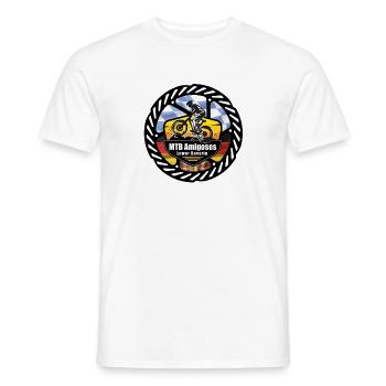 Logo MTB Amigoses freigestellt - Männer T-Shirt - Weiß - Vorne - AI Model Male 178 dark (178cm)