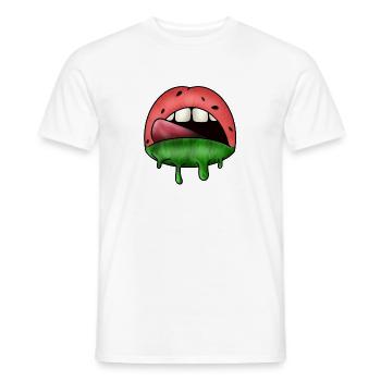 Watermelon lips - Männer T-Shirt - Weiß - Vorne - AI Model Male 178 dark (178cm)