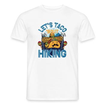 Let's Taco' Bout Hiking - Men's T-Shirt - white - Front - AI Model Male 178 dark (178cm)