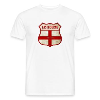 Eastbourne England Wappen - Männer T-Shirt - Weiß - Vorne - AI Model Male 178 dark (178cm)