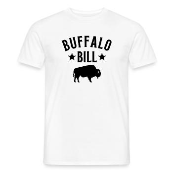Buffalo bill, country, western - T-shirt homme - blanc - Devant - AI Model Male 178 dark (178cm)