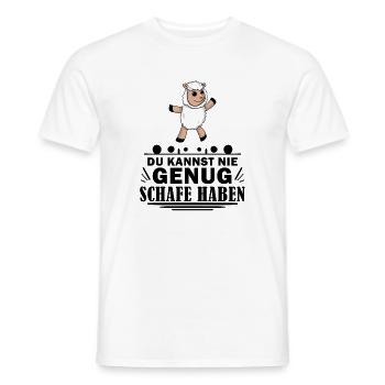 Schafe Schaf Schafzüchter Geschenk - Männer T-Shirt - Weiß - Vorne - AI Model Male 178 dark (178cm)