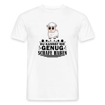 Schafe Schaf Schafzüchter Geschenk - Männer T-Shirt - Weiß - Vorne - AI Model Male 178 dark (178cm)