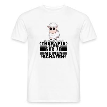 Schafe Schaf Schafzüchter Geschenk - Männer T-Shirt - Weiß - Vorne - AI Model Male 178 dark (178cm)