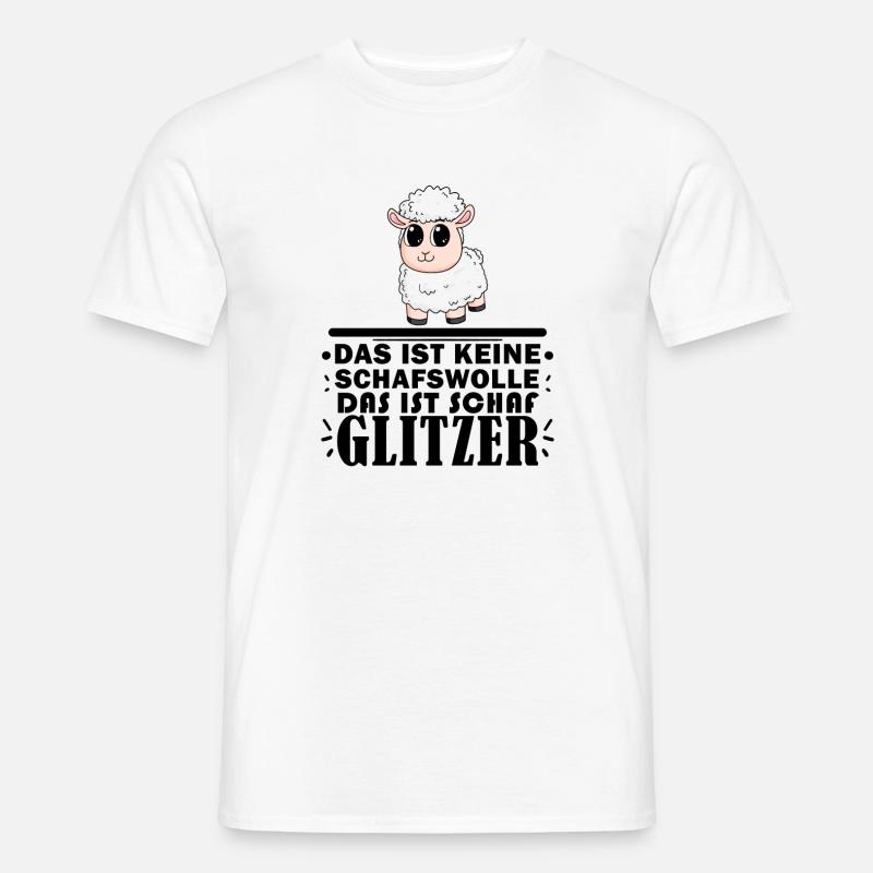 Schafe Schaf Schafzüchter Geschenk - Männer T-Shirt - Weiß