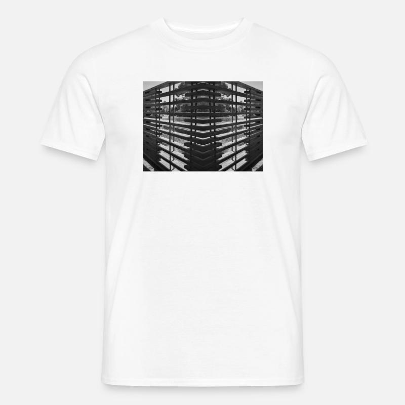 Abstraktes Holz V.1 - Männer T-Shirt - Weiß