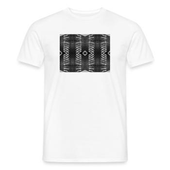 Bois abstrait V.3 - T-shirt homme - blanc - Devant - AI Model Male 178 dark (178cm)