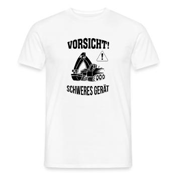 Bagger Baggerfahrer Baugeräteführer Schweres Gerät - Männer T-Shirt - Weiß - Vorne - AI Model Male 178 dark (178cm)