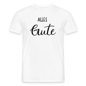 Alles Gute - Männer T-Shirt - Weiß - Vorne - AI Model Male 178 dark (178cm)