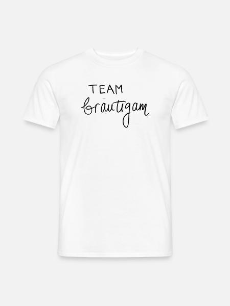 Team Bräutigam - Männer T-Shirt - Weiß