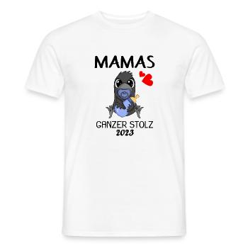 Baby 2023 - Geburt Schwanger 2023 - Baby Junge - Männer T-Shirt - Weiß - Vorne - AI Model Male 178 dark (178cm)