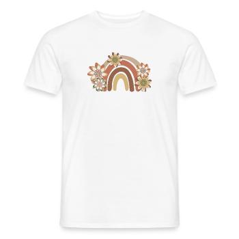 Rainbow Boho, Bohème - T-shirt homme - blanc - Devant - AI Model Male 178 dark (178cm)